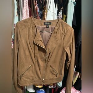 Faux suede jacket